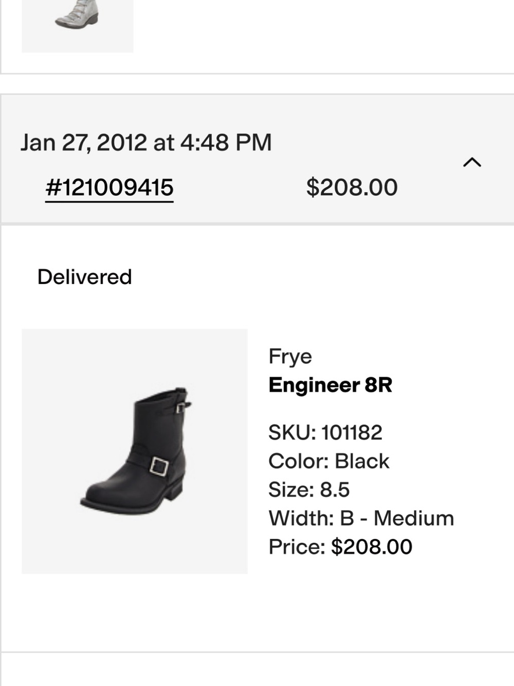 Frye Black Leather Women's Engineer 8R Boots size 8.5 - Picture 7 of 8